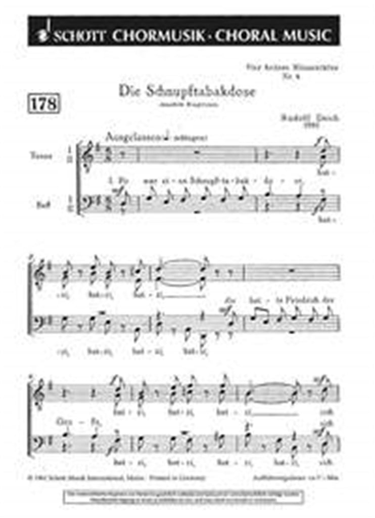 Vier heitere Mannerchore